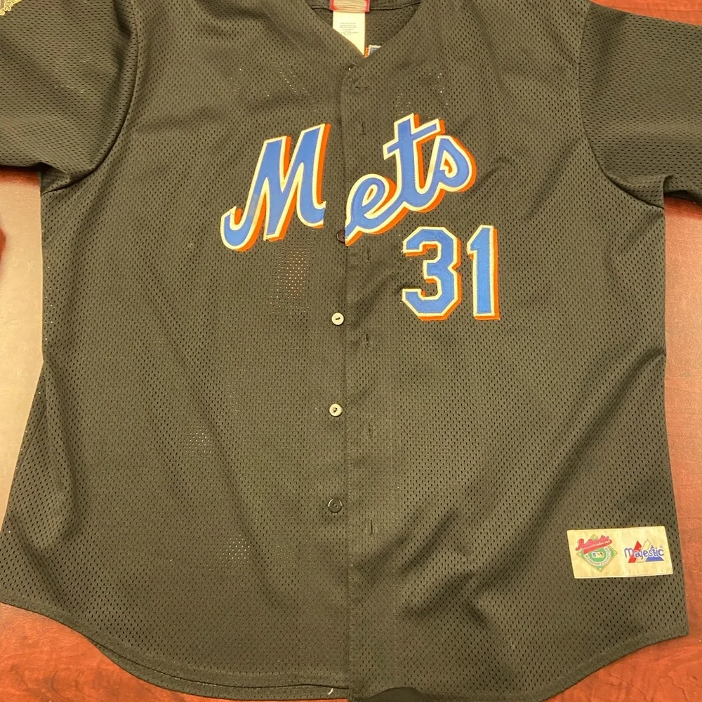 Vintage Mike Piazza #31 Mets Jersey - Picture 3 of 15